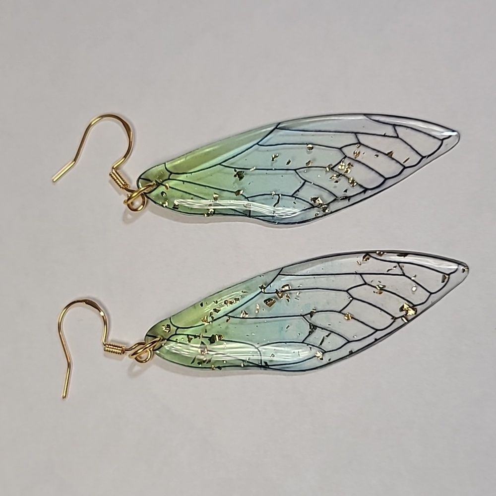 ❤️‍🔥host Pick!❤️‍🔥Handmade Dragonfly wing earrings